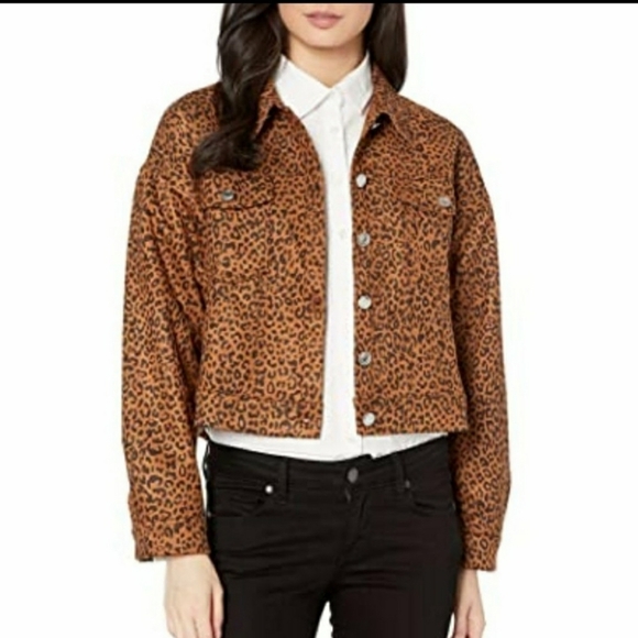NEW LOST + WANDER Leopard Print Indiana Button Up Women's Jacket Size Large - Picture 1 of 11